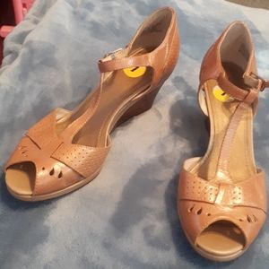 Clarks Open Toe Wedges